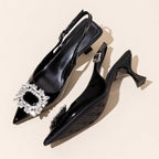 LONDELLE - Crystal Slingback Heels
