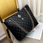 LONDELLE - Midnight Royale Quilted Chain Tote
