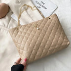 LONDELLE - Midnight Royale Quilted Chain Tote