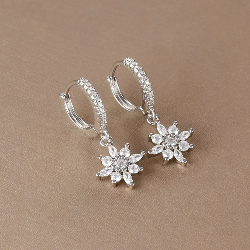 LONDELLE - Belgravia Bloom Crystal Hoop Earrings