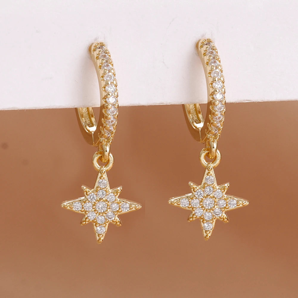 LONDELLE - Belgravia Bloom Crystal Hoop Earrings