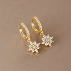 LONDELLE - Belgravia Bloom Crystal Hoop Earrings