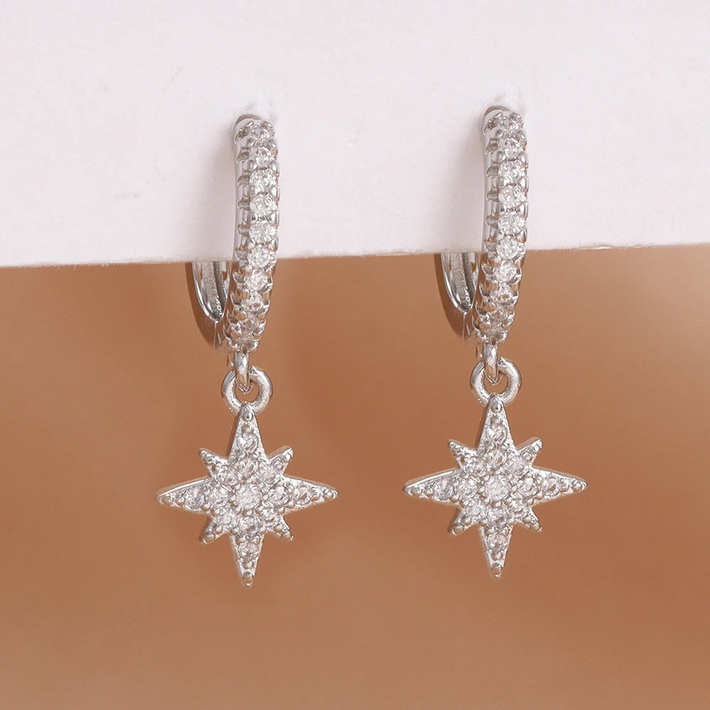 LONDELLE - Belgravia Bloom Crystal Hoop Earrings