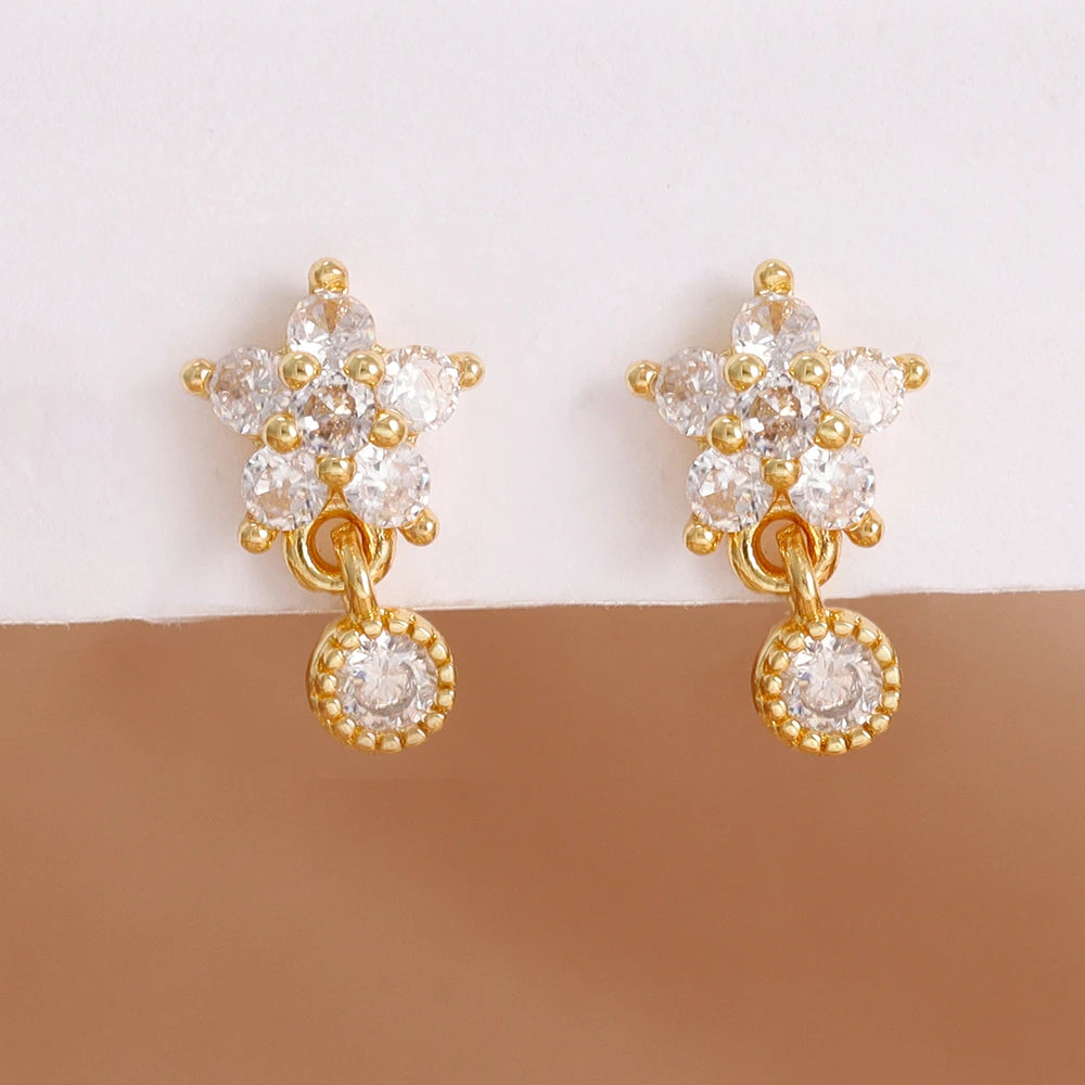 LONDELLE - Belgravia Bloom Crystal Hoop Earrings