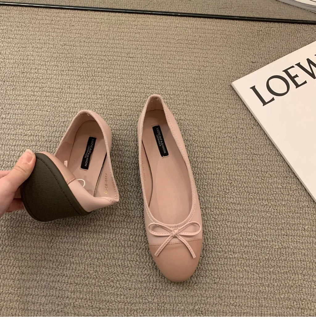 LONDELLE - Rose Bow Ballet Flats