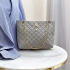 LONDELLE - Midnight Royale Quilted Chain Tote