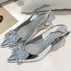 LONDELLE - Crystal Slingback Heels