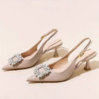 LONDELLE - Crystal Slingback Heels