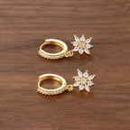 LONDELLE - Belgravia Bloom Crystal Hoop Earrings
