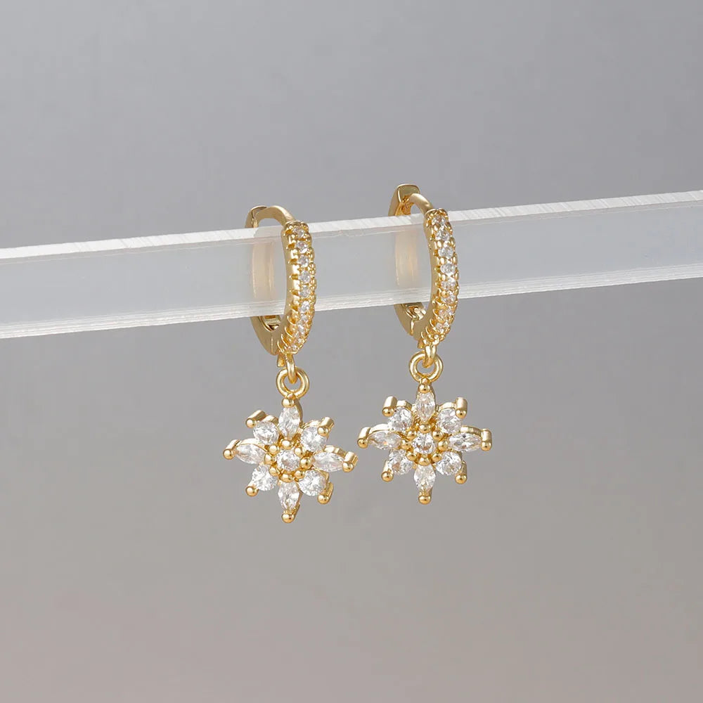 LONDELLE - Belgravia Bloom Crystal Hoop Earrings