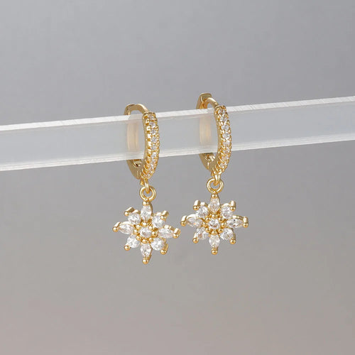 LONDELLE - Belgravia Bloom Crystal Hoop Earrings