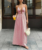 LONDELLE - Scarlet Riviera Striped Maxi Dress