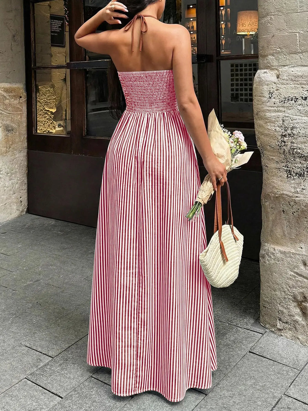LONDELLE - Scarlet Riviera Striped Maxi Dress