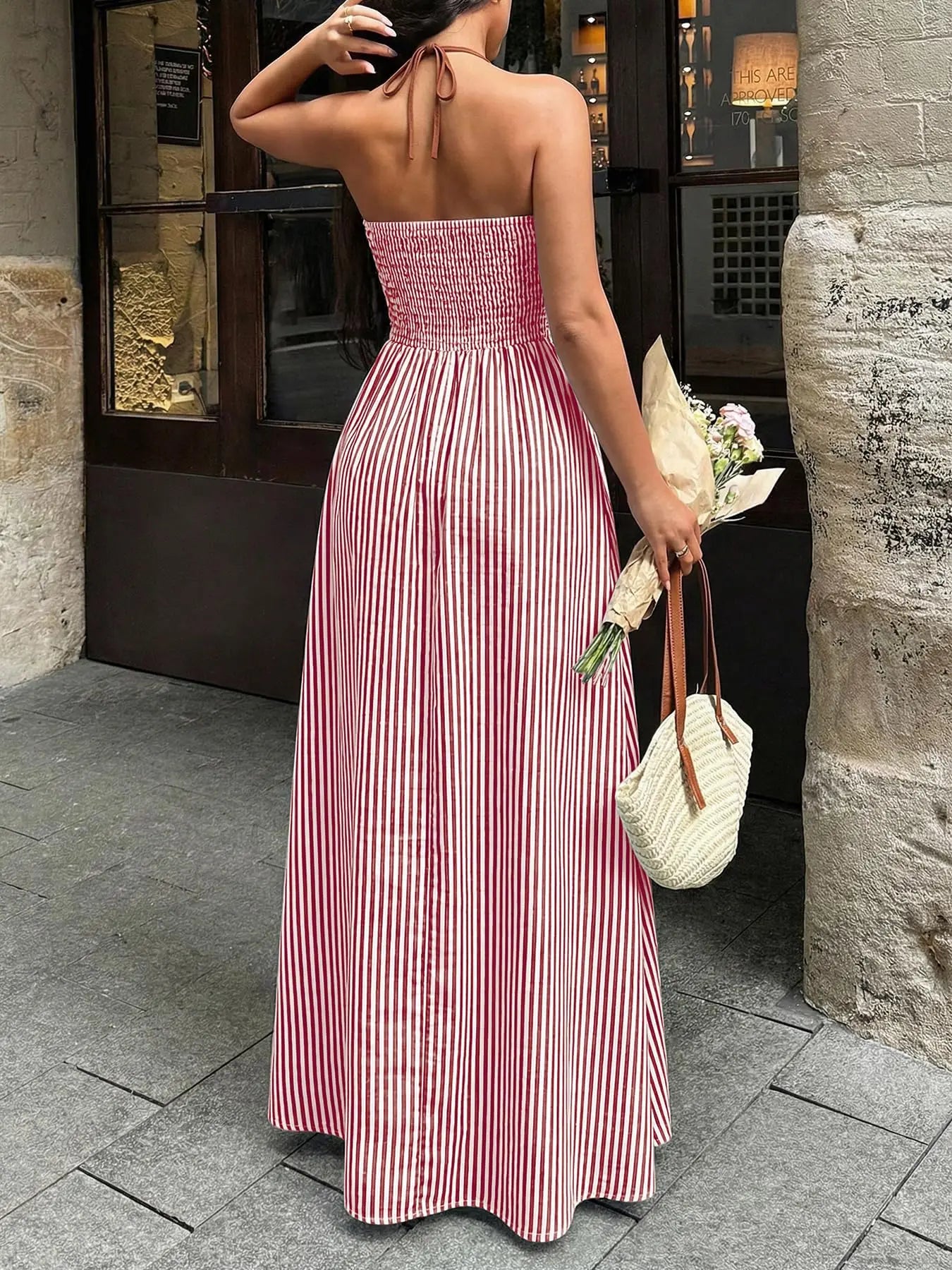 LONDELLE - Scarlet Riviera Striped Maxi Dress