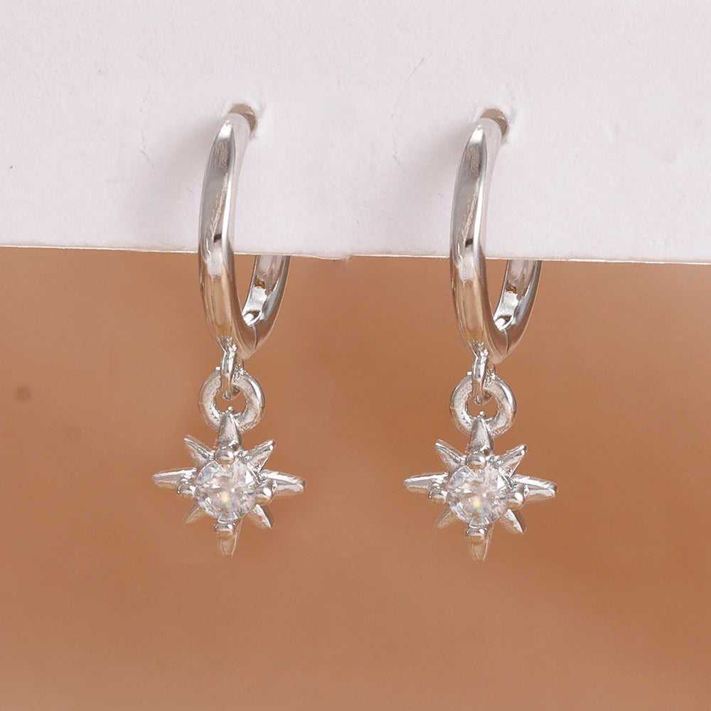 LONDELLE - Belgravia Bloom Crystal Hoop Earrings