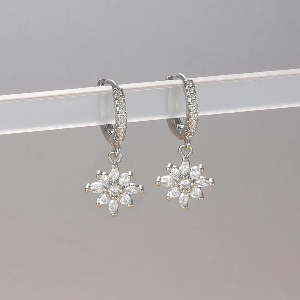 LONDELLE - Belgravia Bloom Crystal Hoop Earrings